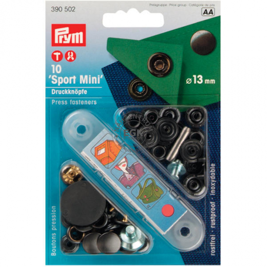 Prym Druckknopf Sport Mini 13mm brniert