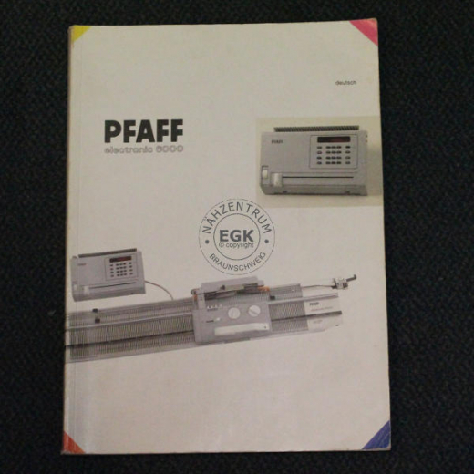 Handbuch Pfaff Stricker electronic 6000