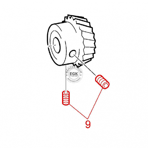 Schraubensatz Brother Overlock - Zahnrad R