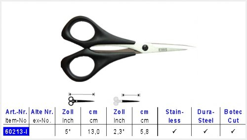 Kretzer Finny Fadenschere - 5.0 / 13 cm fr Linkshnder