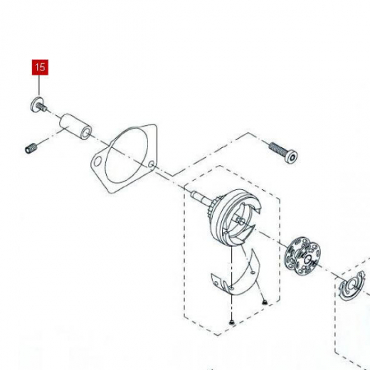 Bernina Greiferschraube M3