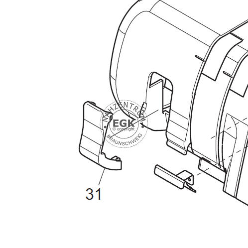 Fadenlegerhebel Abdeckung Brother 2104D