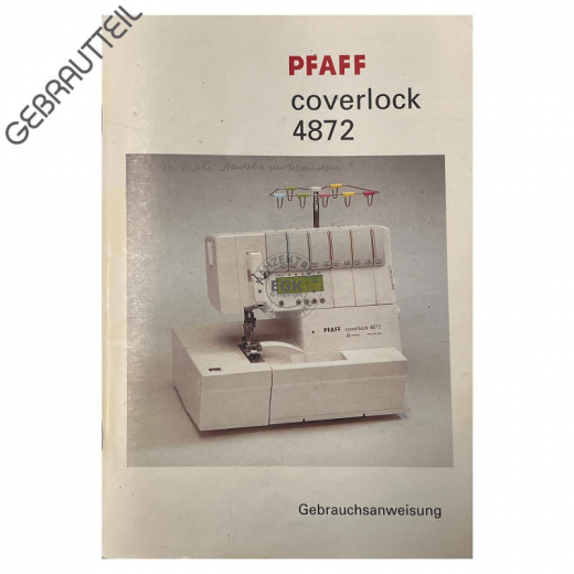 Gebrauchsanweisung Pfaff coverlock 4872