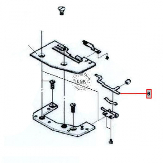 Kettelzunge Bernina 134DL