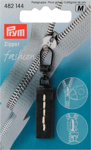 Prym Fashion-Zipper Leder schwarz