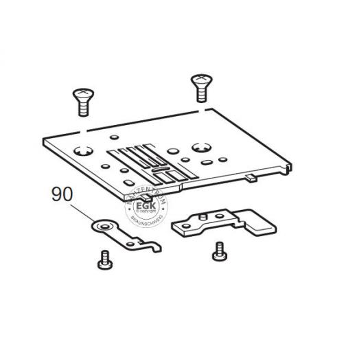 Anhalteblech Nr.: 90 - Brother Stichplatte